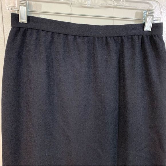 Adele Simpson Vintage Dead Stock Black 100% Wool Academia Pencil Skirt 10 NEW - Picture 2 of 10